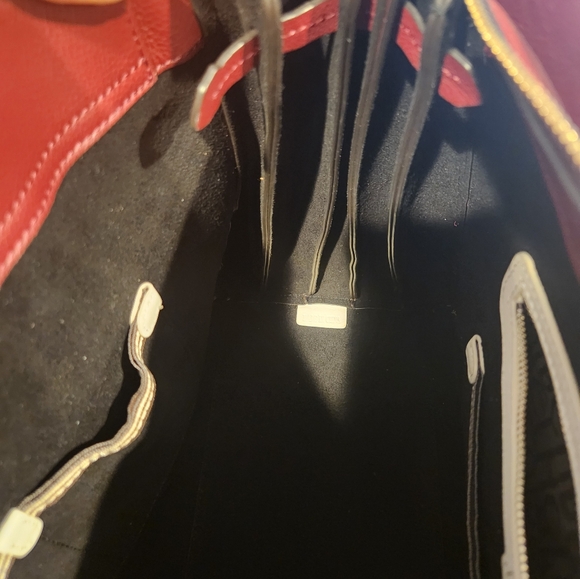 Henri Bendel Ruge Burgundy Maroon Vibes! Top handle tote bag - Picture 11 of 16